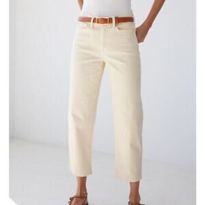 AYR The Beat Drop Barrel Leg Jeans in Straw Hat Size 34